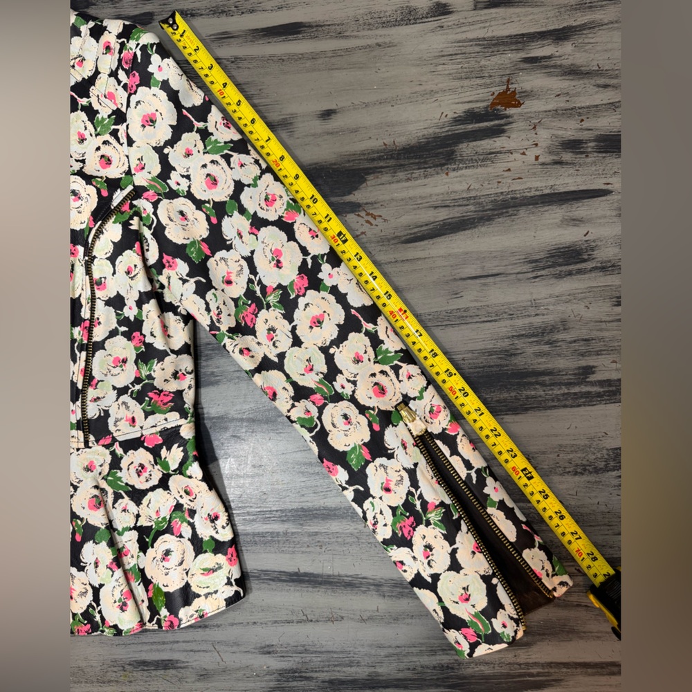 Vintage Y2K Juicy Couture “Covent Garden” Edgy Floral Leather Jacket - Picture 12 of 16